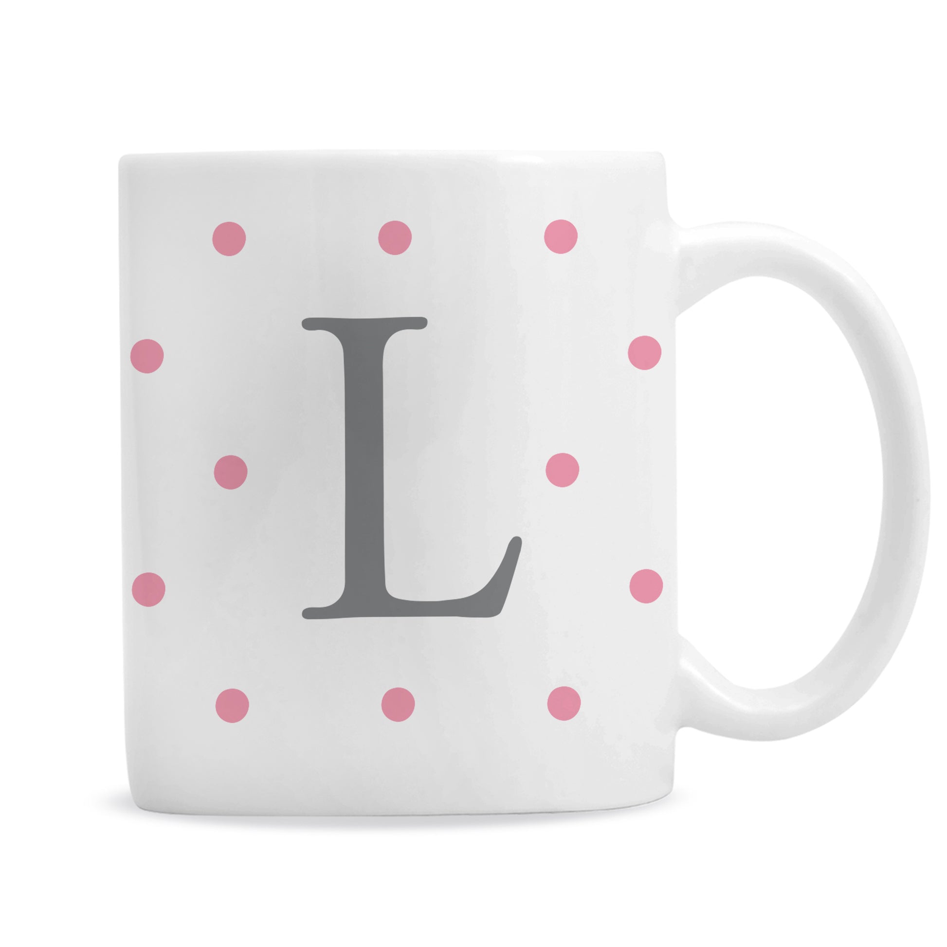 Personalised Monogram Pink Spot Mug - image 5