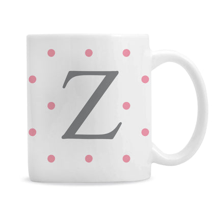 Personalised Monogram Pink Spot Mug - image 6