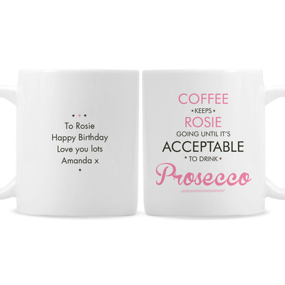 Personalised Pink Acceptable to Drink Mug - image 2