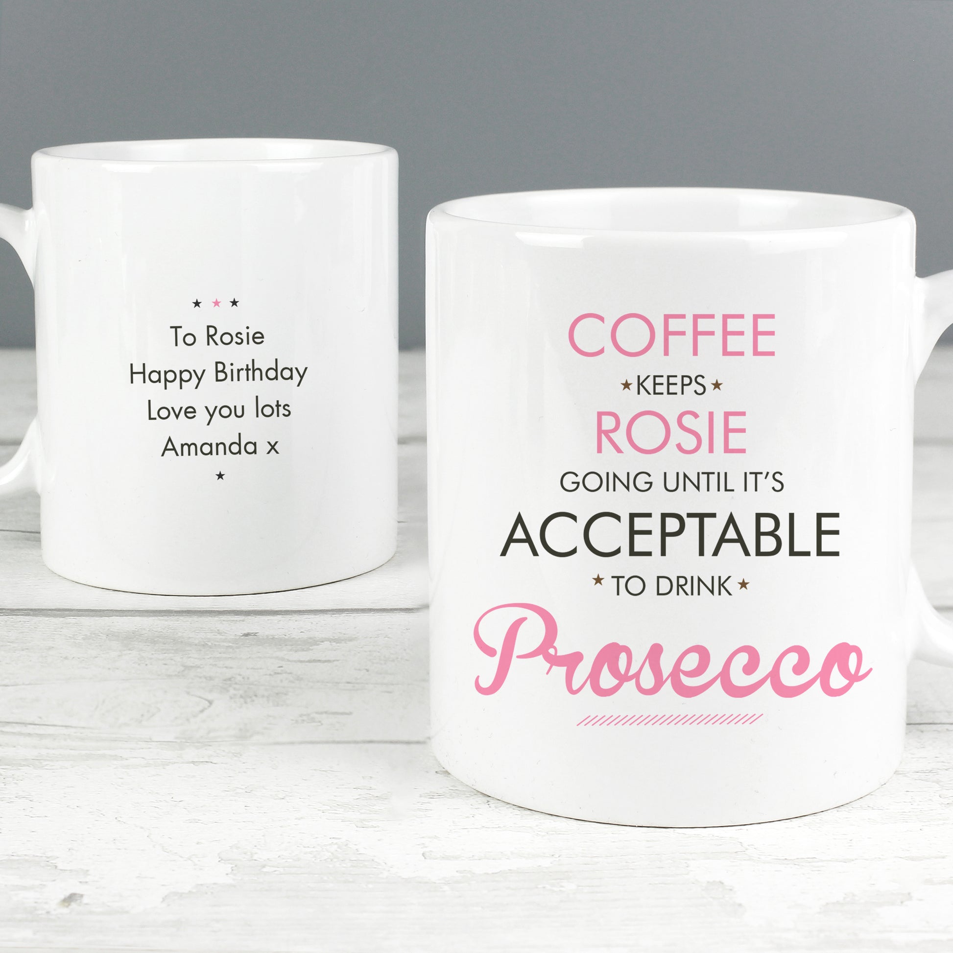 Personalised Pink Acceptable to Drink Mug - image 3