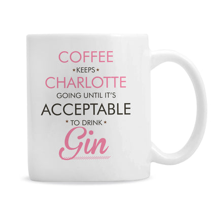 Personalised Pink Acceptable to Drink Mug - image 5