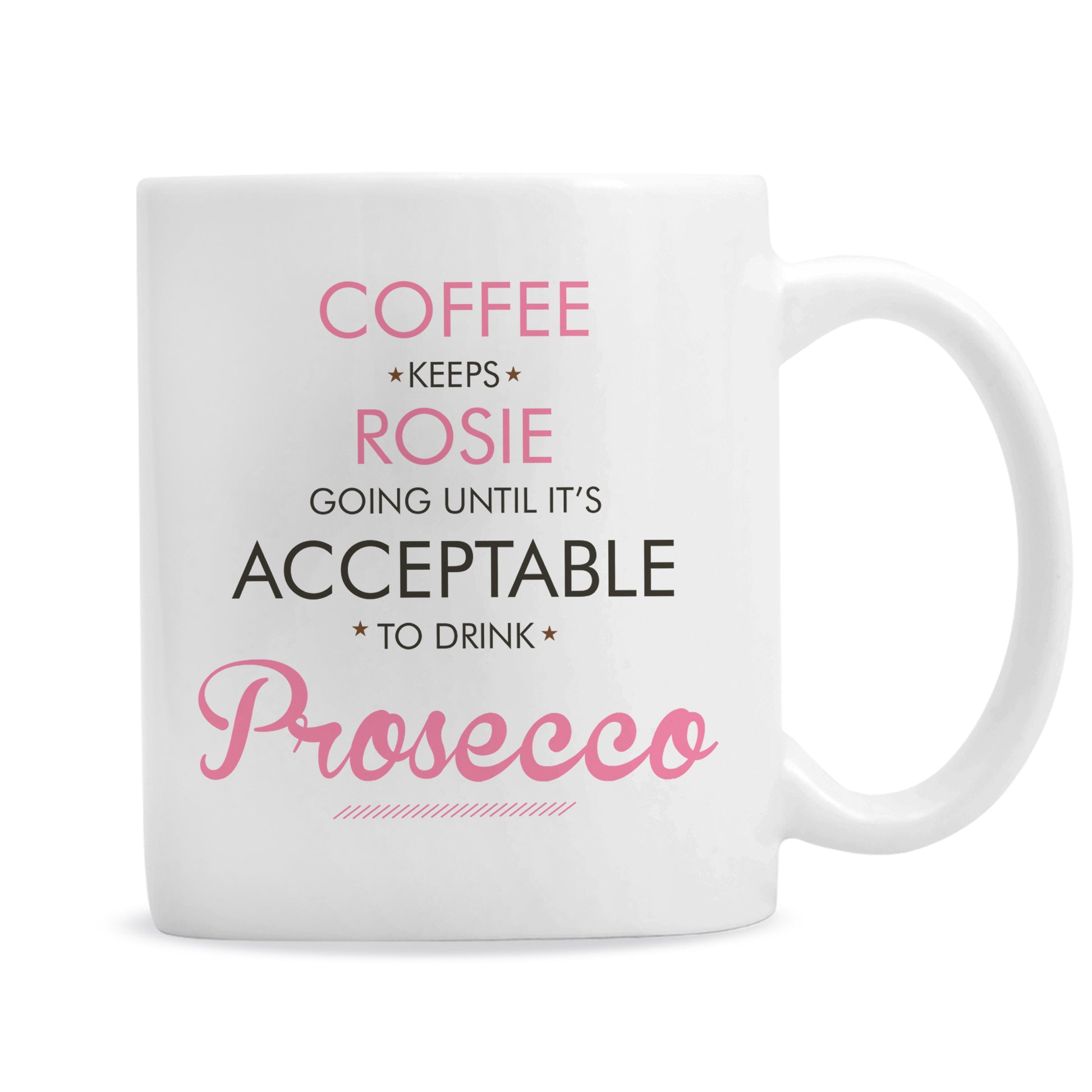 Personalised Pink Acceptable to Drink Mug - image 6