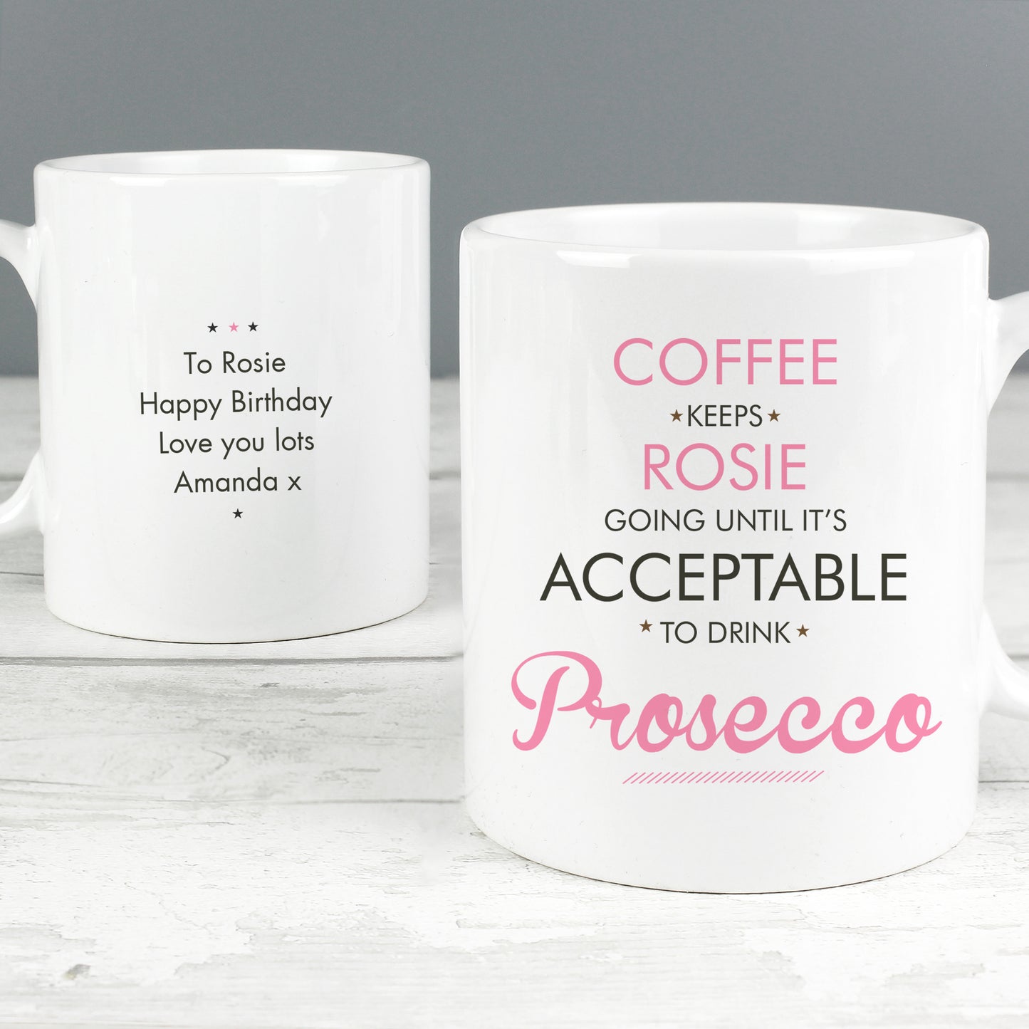 Personalised Pink Acceptable to Drink Mug - image 7