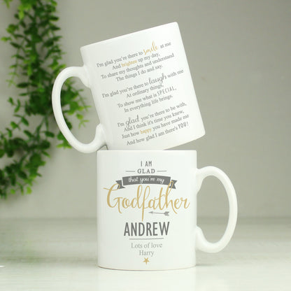 Personalised I Am Glad... Godfather Mug - image 2
