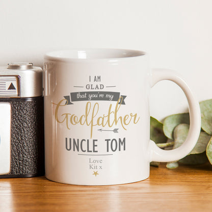 Personalised I Am Glad... Godfather Mug - image 3
