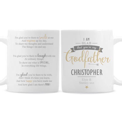 Personalised I Am Glad... Godfather Mug - image 4