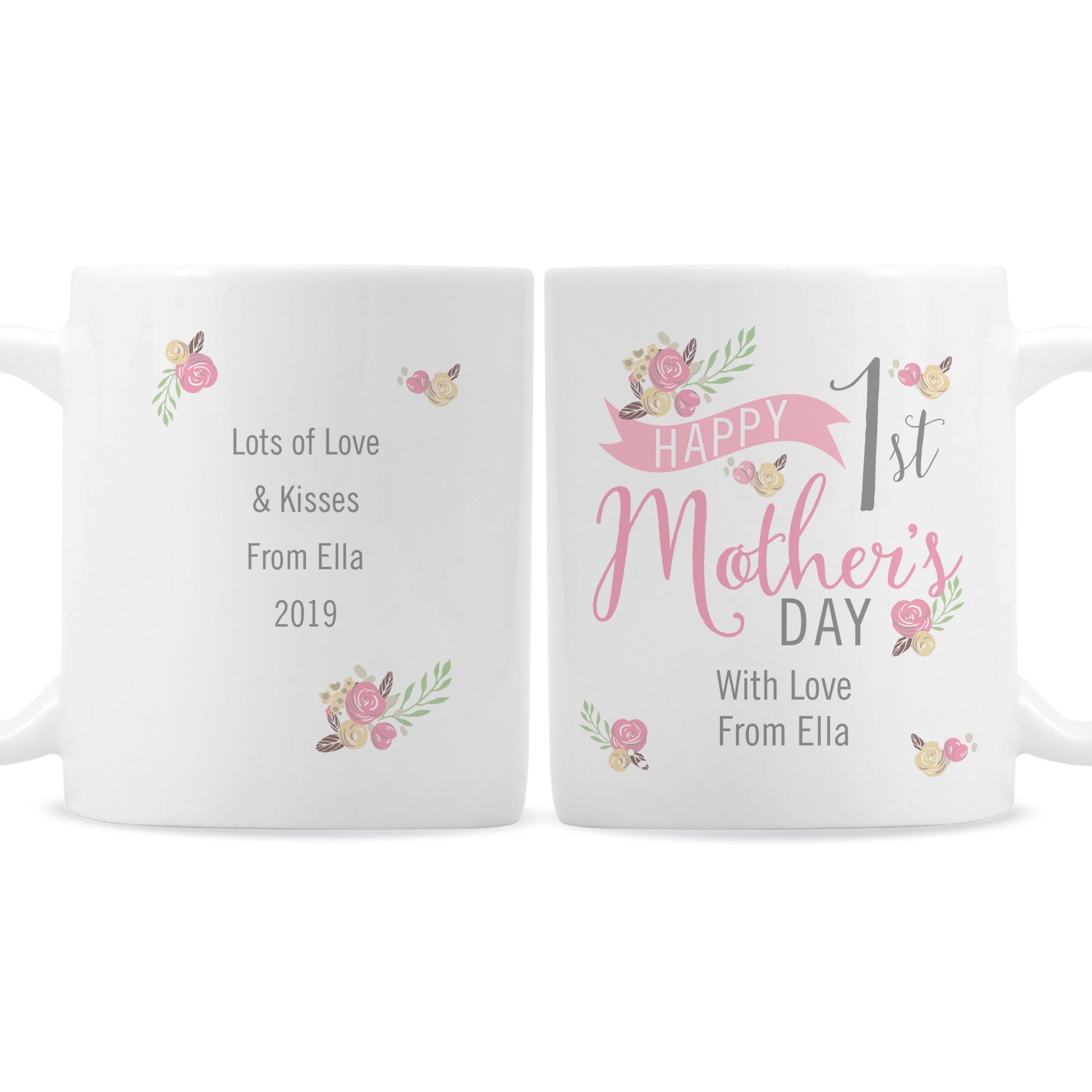Personalised Floral Bouquet 1st Mothers Day Mug - image 4