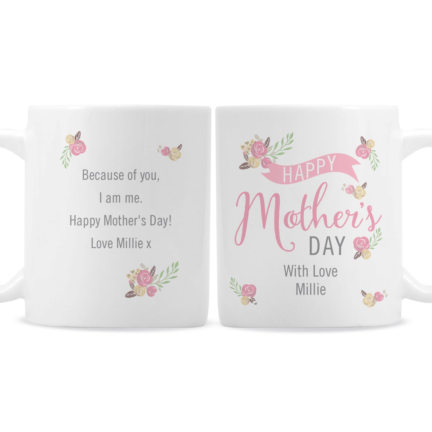 Personalised Floral Bouquet Mothers Day Mug - image 2
