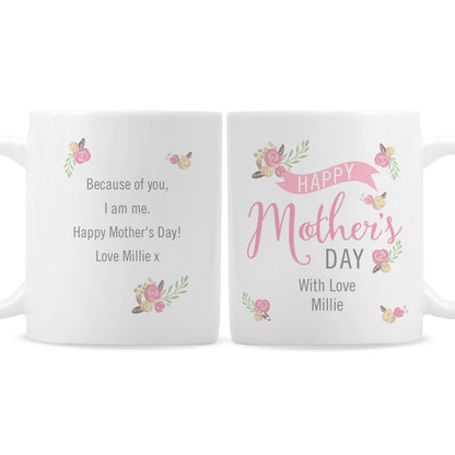 Personalised Floral Bouquet Mothers Day Mug - image 2