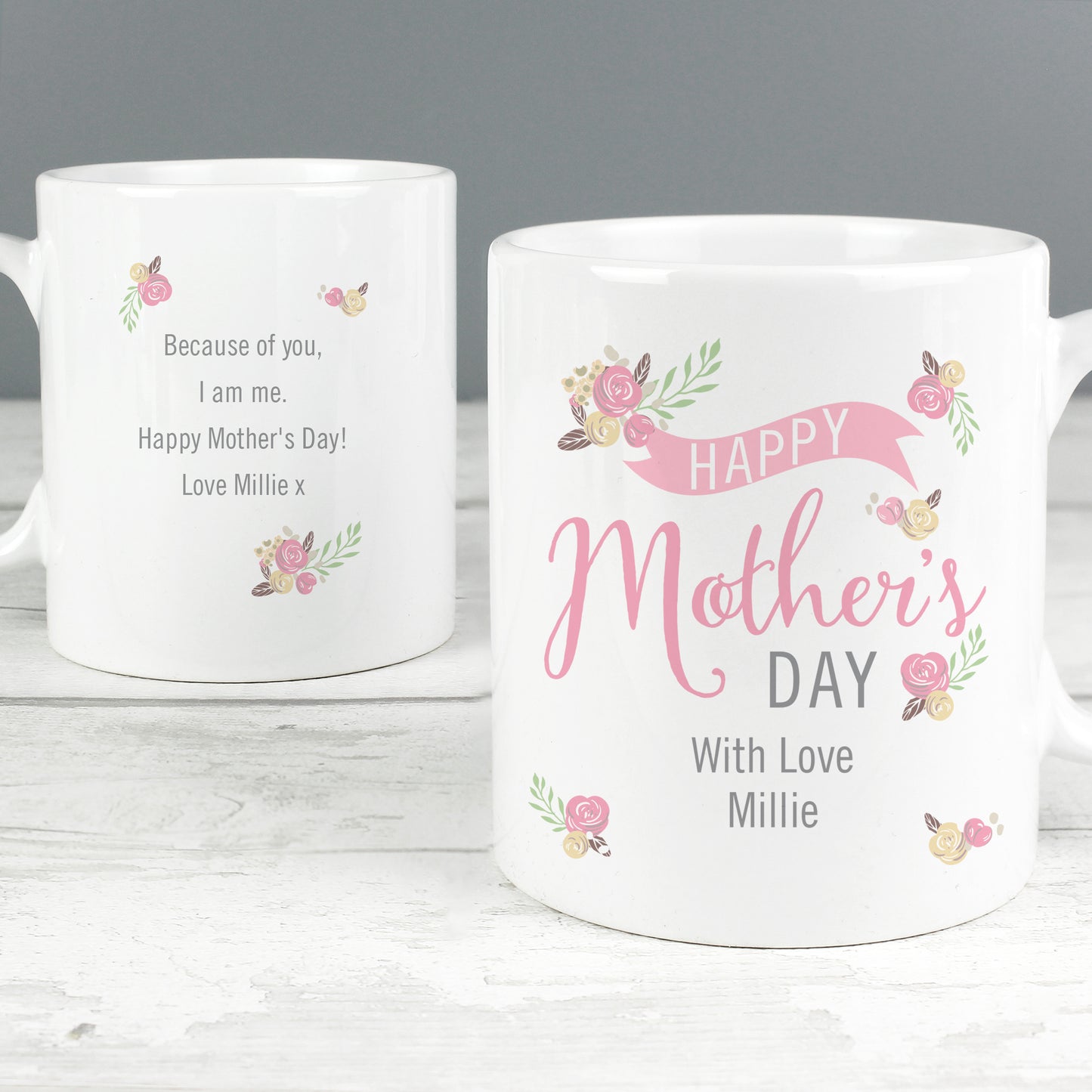 Personalised Floral Bouquet Mothers Day Mug - image 3