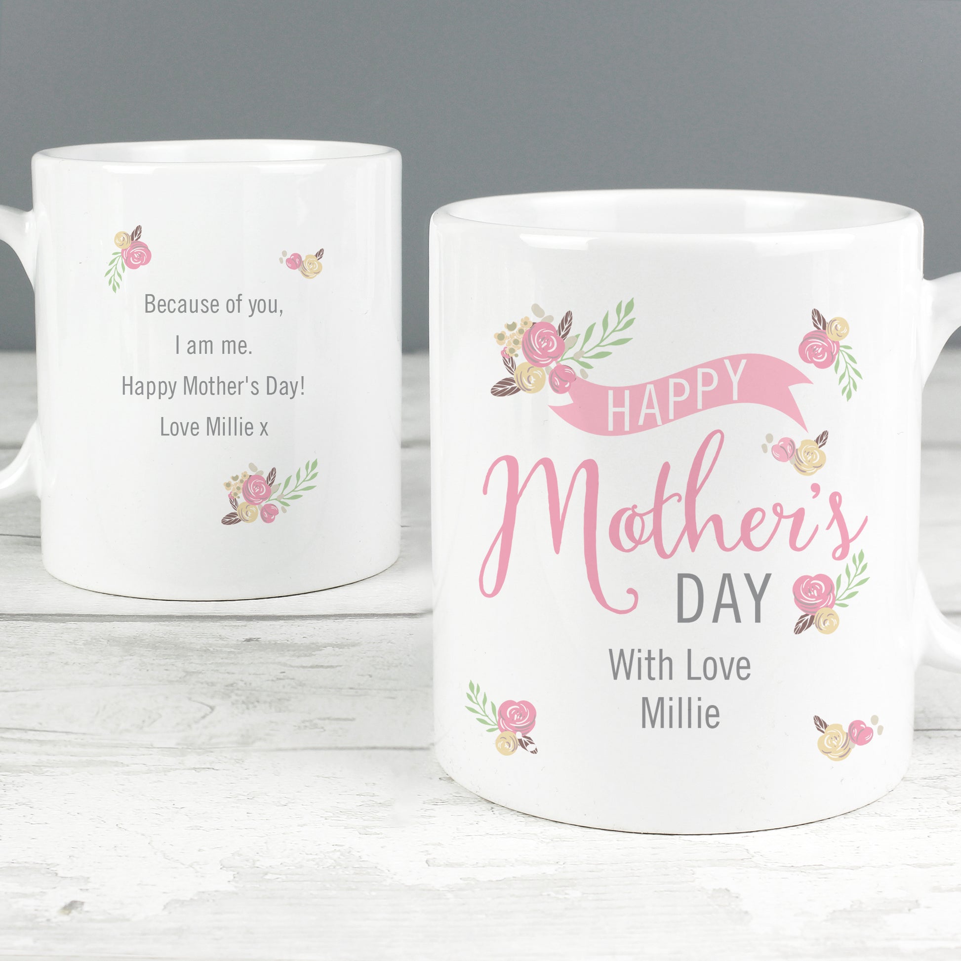 Personalised Floral Bouquet Mothers Day Mug - image 3