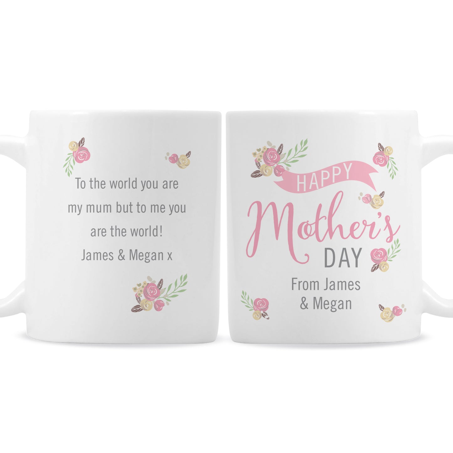 Personalised Floral Bouquet Mothers Day Mug - image 4