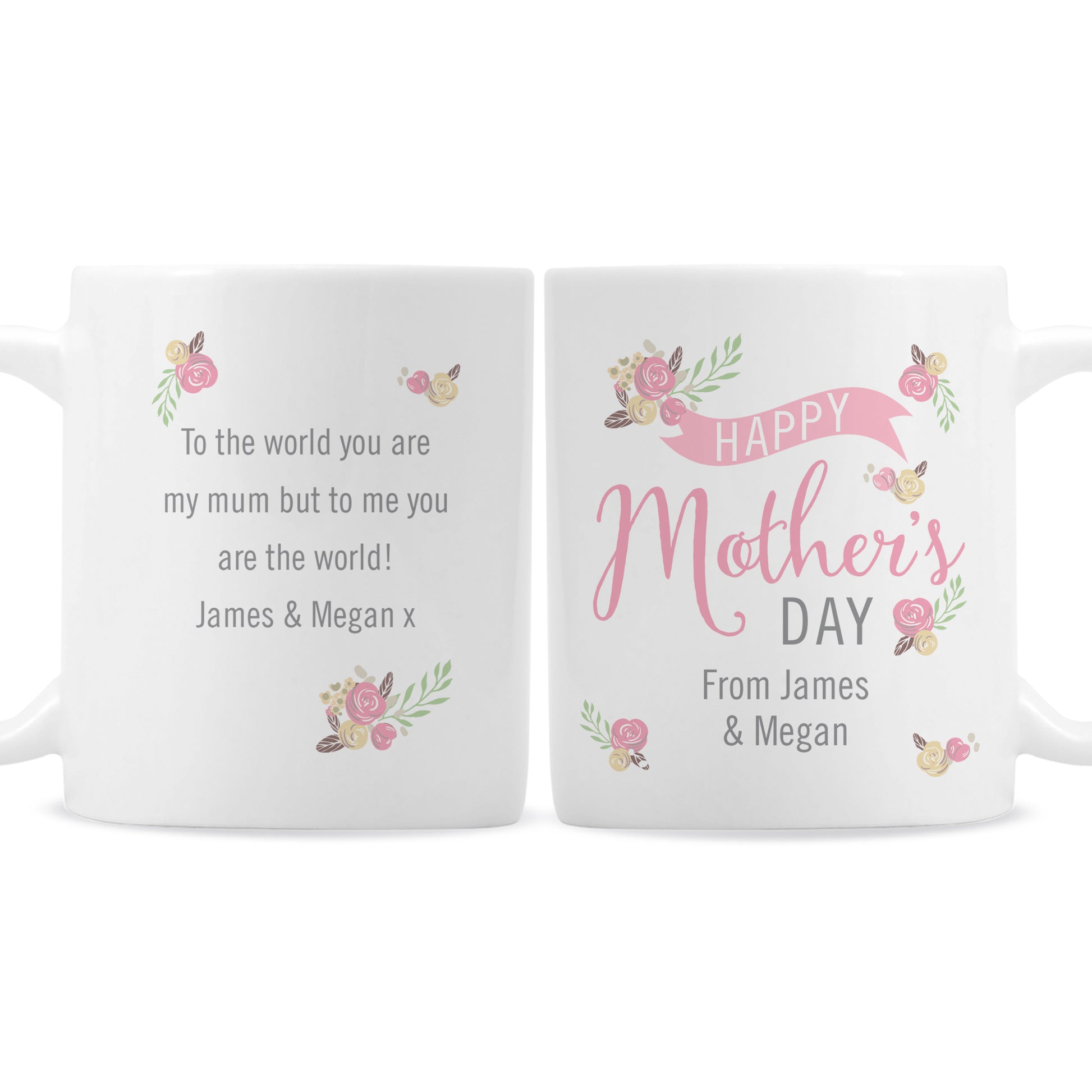 Personalised Floral Bouquet Mothers Day Mug - image 4