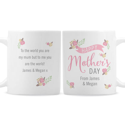 Personalised Floral Bouquet Mothers Day Mug - image 4