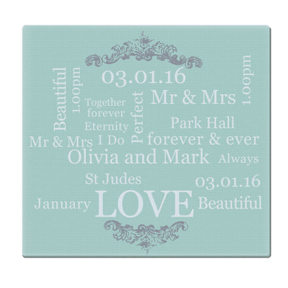 Personalised Typography Glass Chopping Board/Worktop Saver - image 2