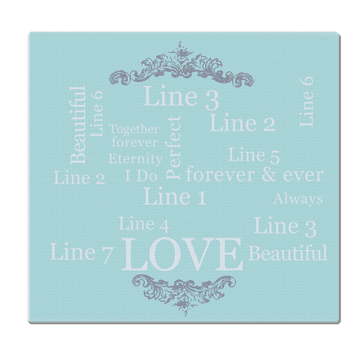 Personalised Typography Glass Chopping Board/Worktop Saver - image 4