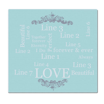 Personalised Typography Glass Chopping Board/Worktop Saver - image 4