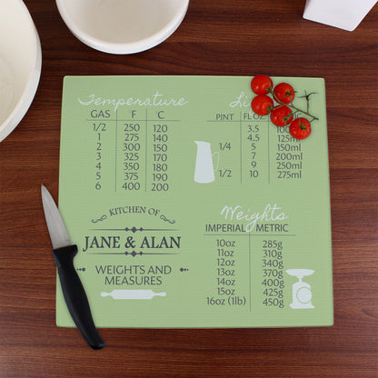 Personalised Conversions Glass Chopping Board/Worktop Saver - image 3