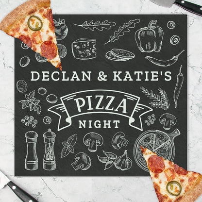 Personalised Pizza Glass Chopping Board/Worktop Saver from Heartfelt Gifts