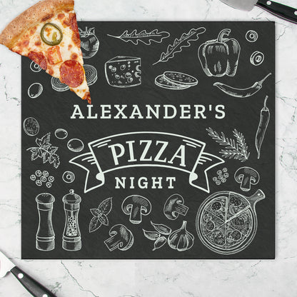 Personalised Pizza Glass Chopping Board/Worktop Saver - image 3