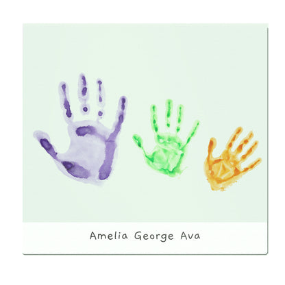 Personalised Childrens Drawing Photo Upload Glass Chopping Board/Worktop Saver - image 5