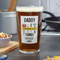 Personalised Fixer Of All Things Printed Beer Glass from Heartfelt Gifts