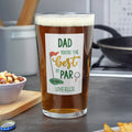 Personalised Best By Par Printed Beer Glass from Heartfelt Gifts