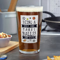 Personalised It Takes Balls Printed Beer Glass – Funny Sports Birthday Gift for Him