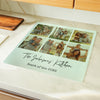 Personalised Photo Upload Glass Chopping Board – Birthday Housewarming Gift