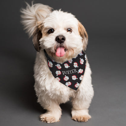 Personalised Santa Black Dog Bandana from Heartfelt Gifts