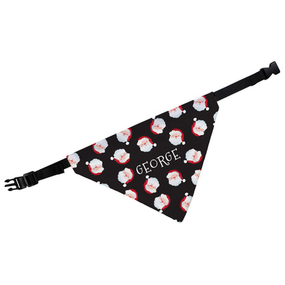 Personalised Santa Black Dog Bandana - image 2