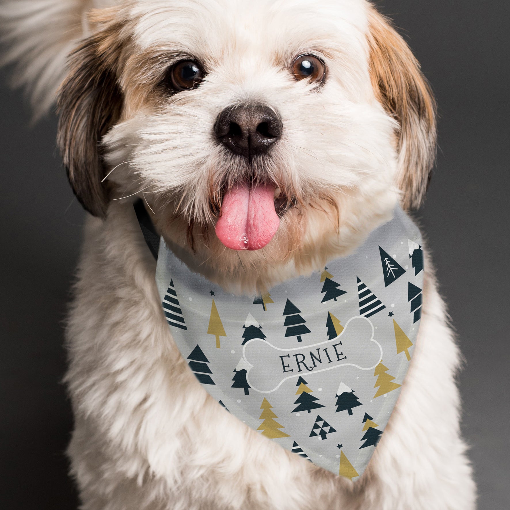 Personalised Christmas Tree Dog Bandana - image 4