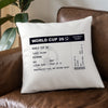 Personalised Football Ticket Cushion