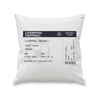 Personalised Football Ticket Cushion - image 4