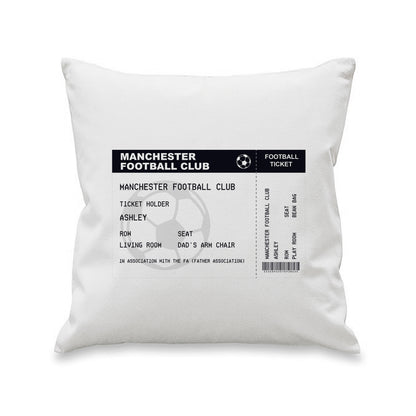 Personalised Football Ticket Cushion - image 5