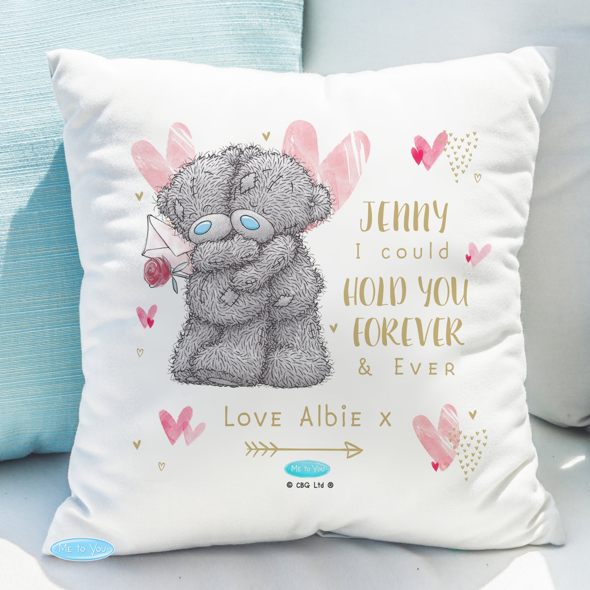 Personalised Me To You Hold You Forever Cushion from Heartfelt Gifts