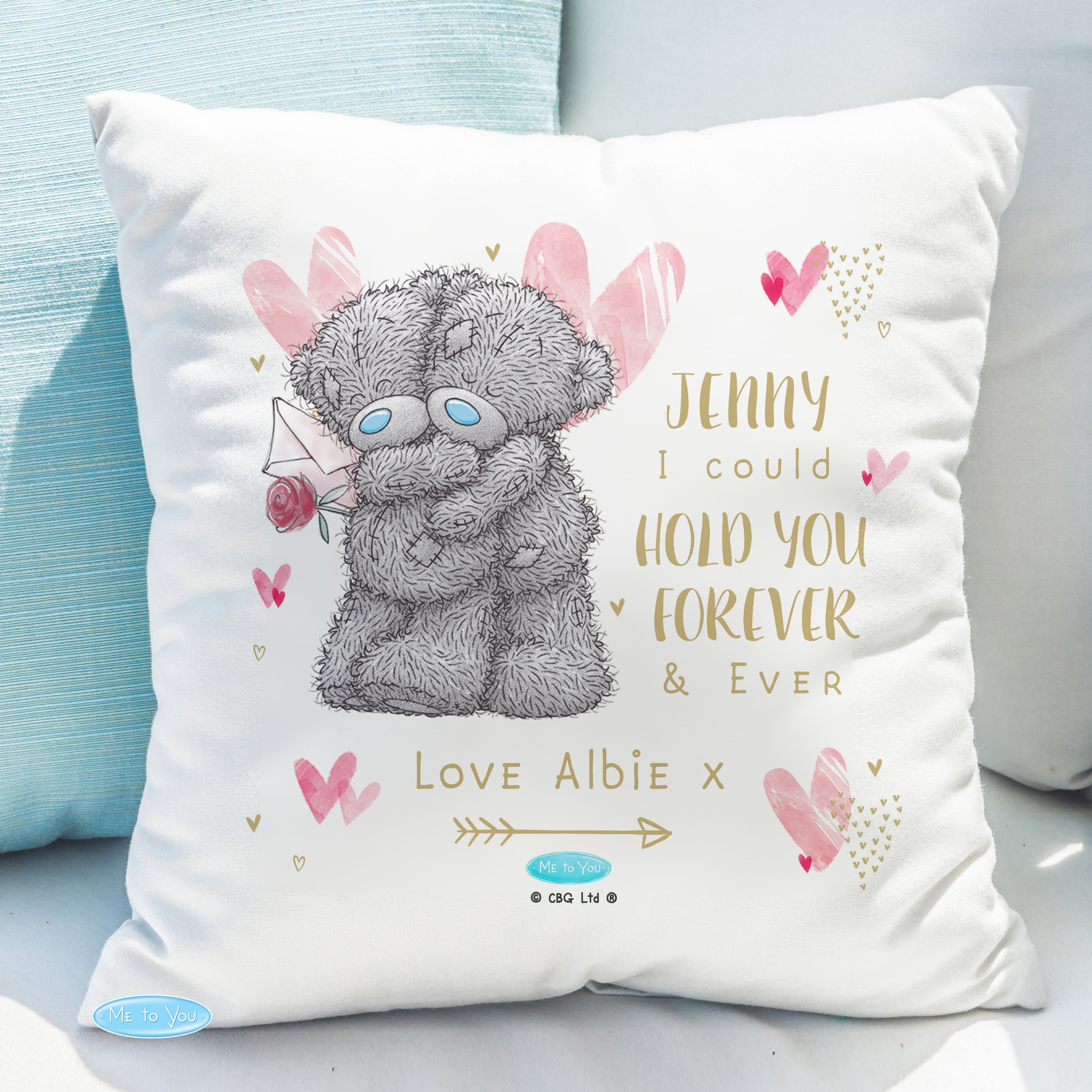 Personalised Me To You Hold You Forever Cushion from Heartfelt Gifts