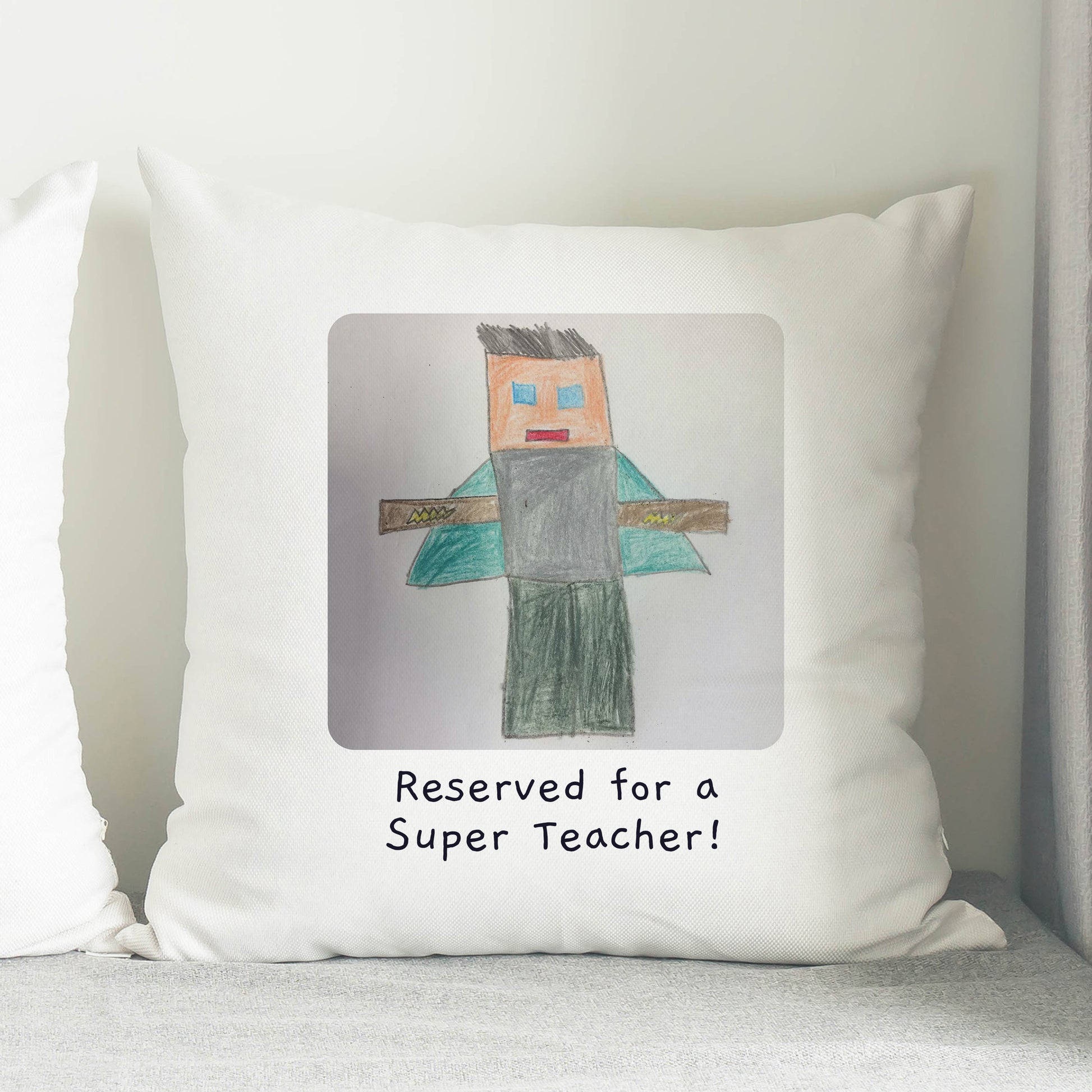 Personalised Childrens Drawing Photo Upload Cushion - image 7