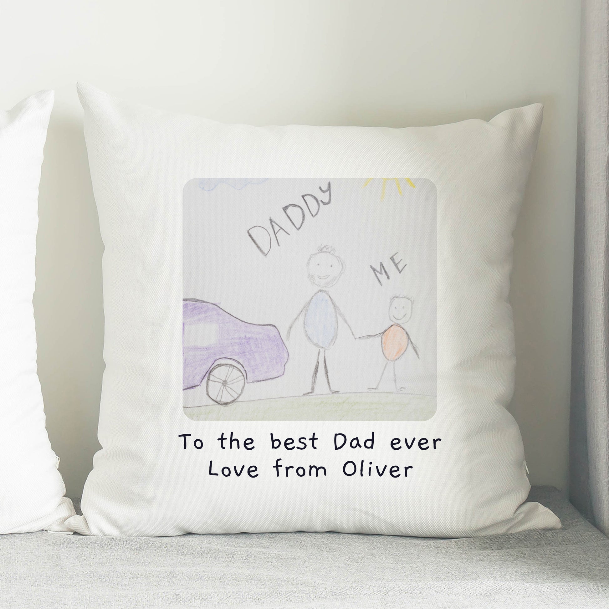 Personalised Childrens Drawing Photo Upload Cushion - image 9