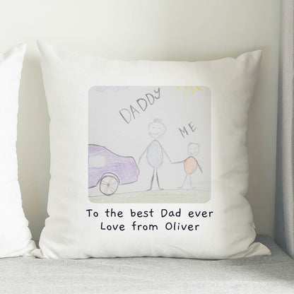Personalised Childrens Drawing Photo Upload Cushion - image 9