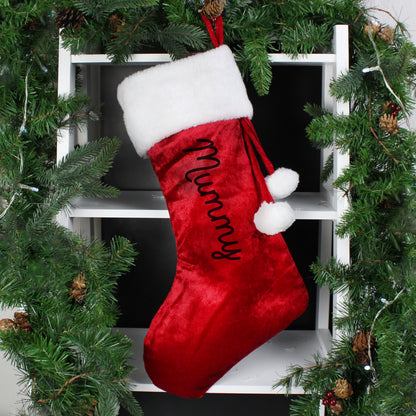Personalised Name Only Red Stocking - image 4