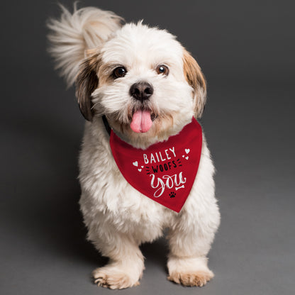 Personalised Woofs You Dog Bandana from Heartfelt Gifts