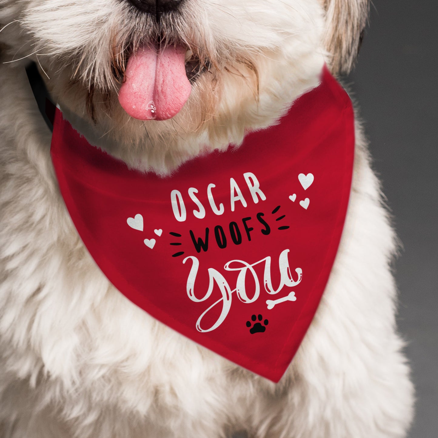 Personalised Woofs You Dog Bandana - image 2
