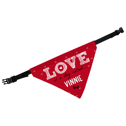Personalised Love is... Dog Bandana - image 5