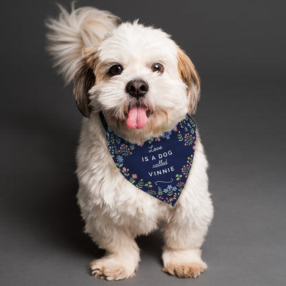 Personalised Floral Dog Bandana - image 2