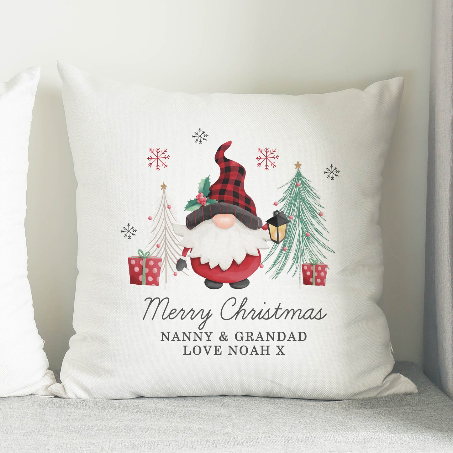 Personalised Gonk Christmas Cushion - image 2