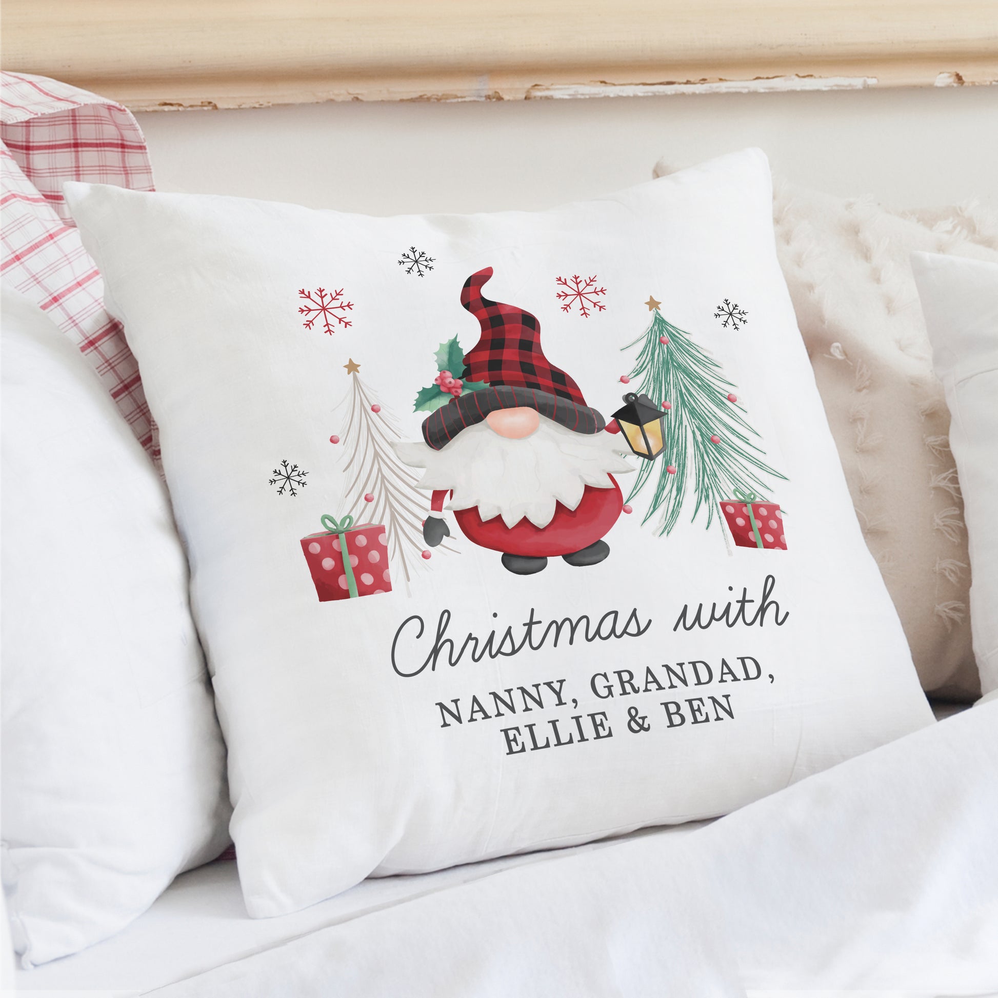 Personalised Gonk Christmas Cushion - image 4