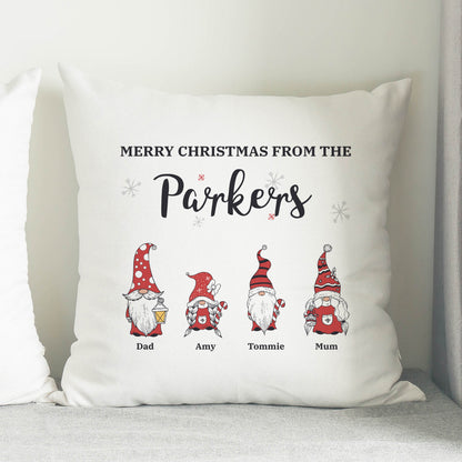 Personalised Gonk Family Christmas Cushion - image 2