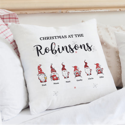 Personalised Gonk Family Christmas Cushion - image 4