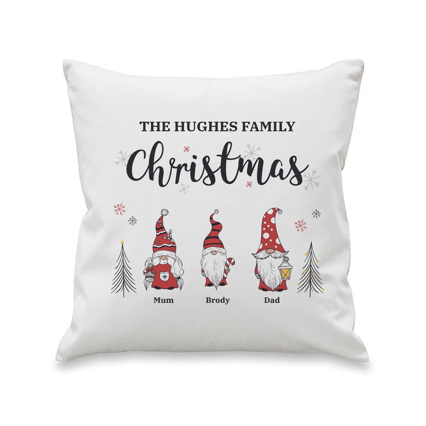 Personalised Gonk Family Christmas Cushion - image 5